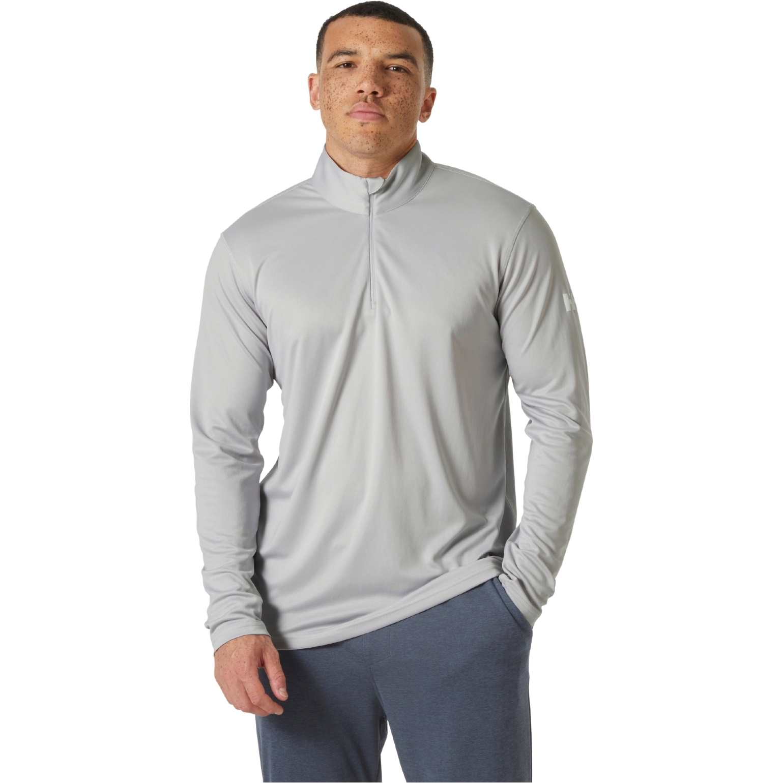 2026 Helly Hansen Mens Tech 1/2 Zip 2.0 49583 - Grey Fog